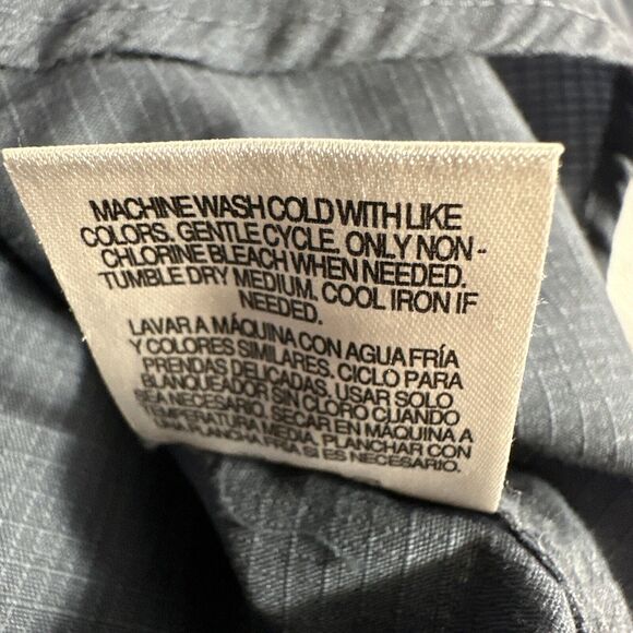 Northwest Territory Mens Long Sleeve Button Up Shirt Size 4XL Navy Pockets - Picture 8 of 9